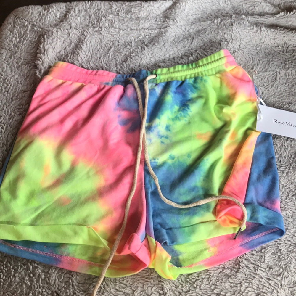 Rose Velvet Comfy Shorts
